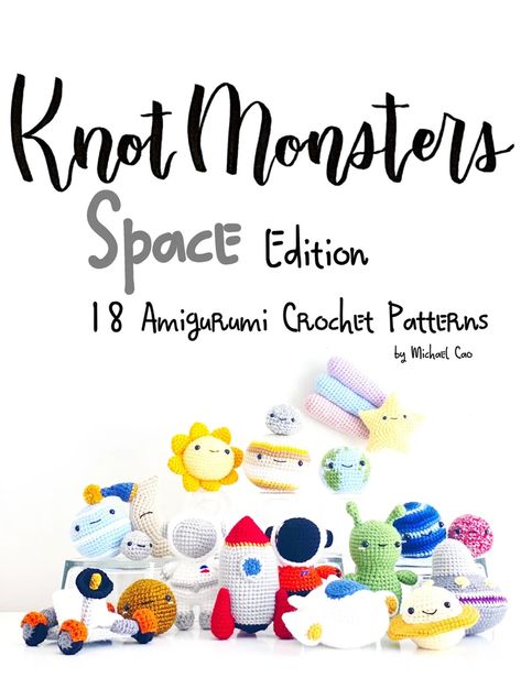 18 Crochet Space Patterns EBOOK PDF Amigurumi Crochet | Etsy Australia Big Twist, All Things New, Crochet Instructions, Types Of Yarn, Lion Brand, Space Theme, Crochet Patterns For Beginners, Book Bundles, Worsted Weight Yarn