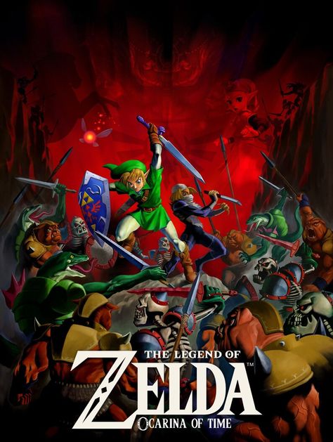 Zelda Poster, Legend Of Zelda Poster, Ocarina Of Times, Zelda Ocarina Of Time, Video Game Posters, Pixel Art Templates, Zelda Art, Ocarina Of Time, Canvas Print Display