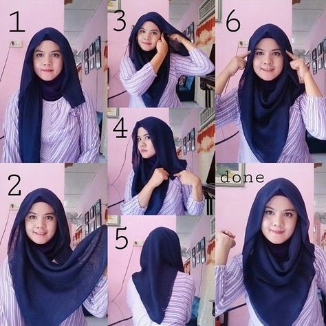 Square Hijab Tutorial Chest Coverage Hijab, Square Hijab Tutorial, Hijab Gown, Street Hijab, How To Wear Hijab, Hijab Ideas, Simple Hijab Tutorial, Turban Hijab, Simple Hijab