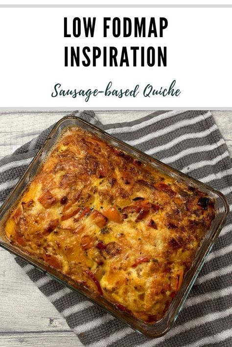 Gluten Free Low Fodmap, Impossible Quiche, Fodmap Dinner, Fodmap Recipes Dinner, Low Fodmap Recipes Dinner, 16/8 Fasting, Breakfast Frittata, Vegetarian Sausages, Light Salad