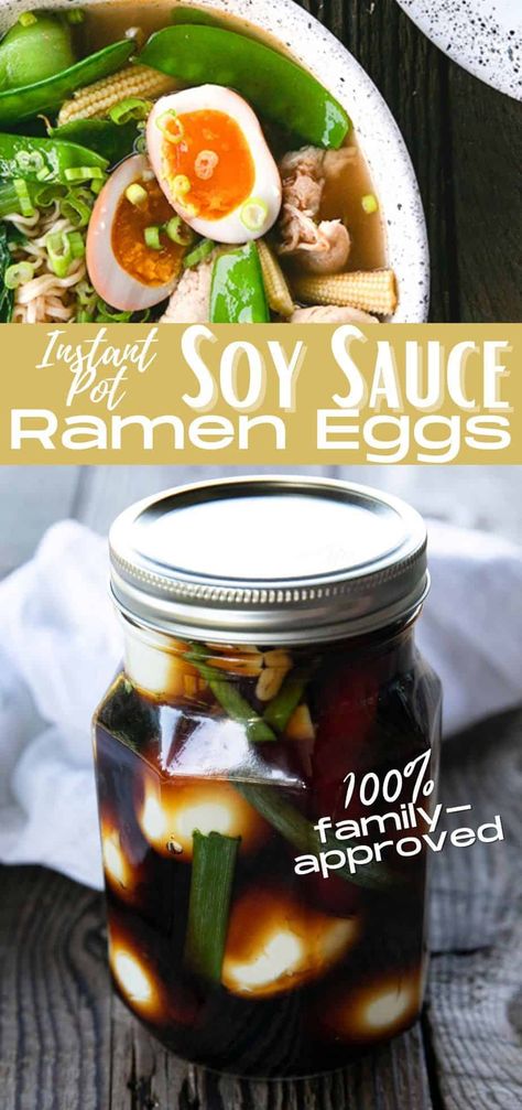 Instant Pot Boiled Eggs, Fermented Eggs, Ramen Eggs, Medium Boiled Eggs, Soy Sauce Eggs, Pickled Eggs Recipe, Soy Eggs, Boiled Egg Recipes, Ramen Egg