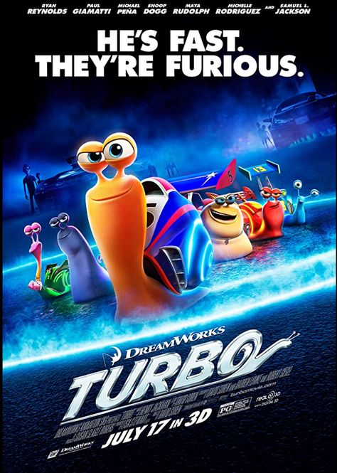 Netflix Movies For Kids, Turbo 2013, Animated Movie Posters, Old Cartoon Shows, Bill Hader, Dreamworks Movies, Monsters University, The Mummy, Kids' Movies