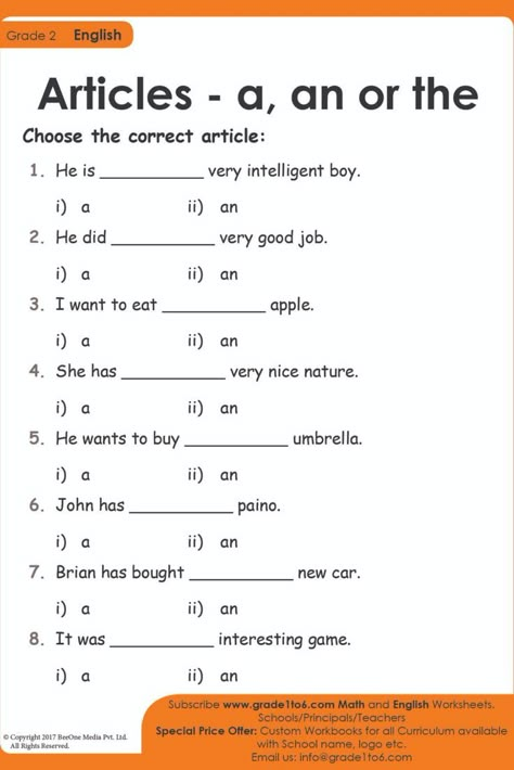 Worksheet Of Articles For Class 2, English Class 1 Worksheets, Article Worksheet For Grade 1, Cbse Class 2 English Worksheet, English Grammar Class 1, English Worksheets For Grade 1 Sentences, Class 6 English Worksheet, A Or An Worksheet For Grade 1, 4th Class English Worksheets