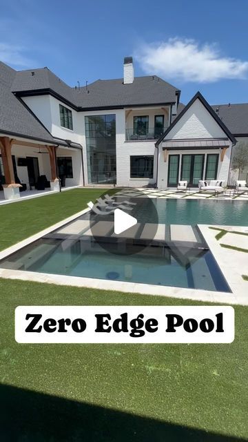 Regal Pools | Houston Pool Builder on Instagram: "What’s a zero edge pool?➡️➡️➡️ 1. Water flows along the Perimiter of the pool / spa. 🎯 2. There is a hidden / underground surge tank that holds the water displacement. 🎯 3. There are no skimmers. 🎯 4. It looks like a piece of ART. 🎯 5. It adds between $40-50k to any Regal project. 🎯 📲 DM or text us today to get started on your project! 🚀 832-365-1077 #houston #thewoodlands #cypresstexas #houstonpools #houstonpoolbuilder #katy #tomball #spring #swimming #swimmingpool #houstonpoolbuilder #plungepool #htx #landscaping #swim #art #texas #InfinityPool #PoolsideParadise #SwimGoals #PoolParty #PoolDesign #CrystalClearWater #SummerSwimming #LuxuryPools #poollife" Pool By Lake, Edgeless Pool, Underground Pool Ideas Backyards, Zero Edge Pool, Luxury House Floor Plans, Swim Art, Overflow Pool, Water Displacement, Pool Kings