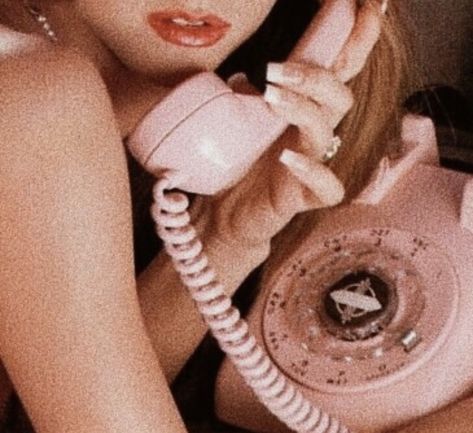 Pink Phone Aesthetic, Pink Images, Pink Phone, Phone Aesthetic, Shared Folder, Vintage Telephone, Desk Phone, Soft Grunge, Pretty Little Liars