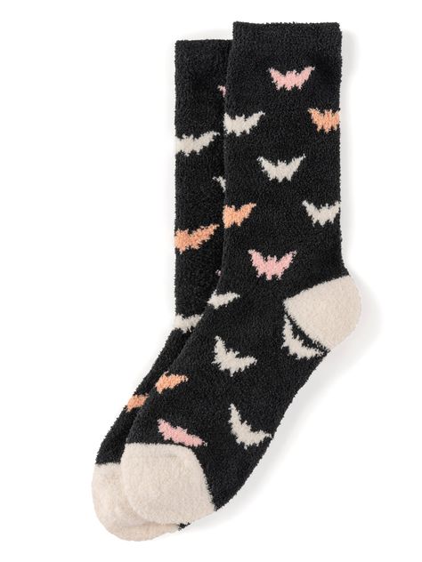 Shiraleah Bats Socks Bat Icon, Halloween Socks, Big Plush, Unique Socks, Spa Wraps, Quirky Fashion, Fuzzy Socks, Accessories Display, White Heels