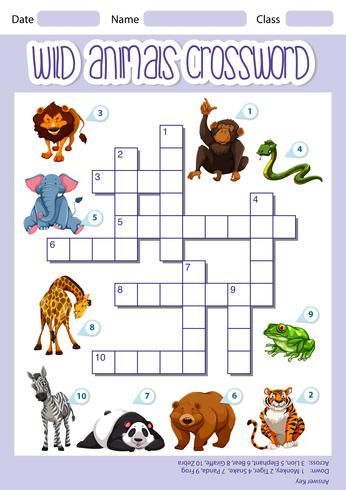 Australia Day Craft Preschool, Crossword Template, Free Printable Crossword Puzzles, Printable Crossword Puzzles, Cupcake Illustration, Animal Worksheets, Crossword Puzzle, Doctor Strange, Wild Animals