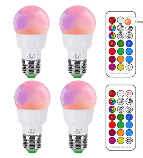 Color Changing Light Bulb, Mood Lights, Mood Colors, Amazon Home Decor, Rgb Led Lights, Color Changing Lights, Mood Light, Game Room Decor, Color Changing Led