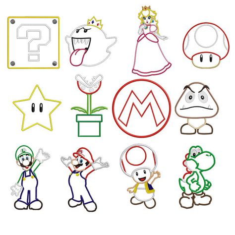 Mario embroidery Mario Embroidery Designs, Nintendo Embroidery, Super Mario Embroidery, Mario Embroidery, Video Game Design, Embroidery Template, Punch Needle Patterns, Super Mario Brothers, Embroidery Videos