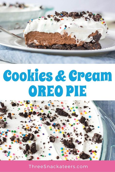 Oreo Pie Dessert, Oreo Fluff Pie, Oreo Cookie Pie Recipe, Oreo Cookie Pie Crust, Oreo Ice Cream Pie, Cookie Pie Crust, Cookie Pie Recipe, Oreo Cookie Pie, Homemade Chocolate Chip Cookies Recipe