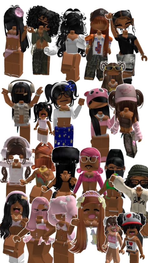 Recreat Outfits, Avatar Outfits, Black Avatar, Roblox Avatar Ideas, Roblox Hair, Hair Roblox, Skin Roblox, Roblox Skin, Roblox Code