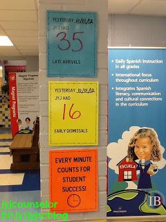 jyjoyner counselor: Monitoring Student Attendance Attendance Board Ideas, Attendance Matters, Attendance Ideas, Attendance Incentives, Attendance Board, Enemy Pie, Principal Ideas, School Magic, School Hallway