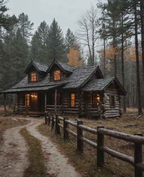 Tiny House Stairs, Log Home Designs, Rustic Log Cabin, Barn Style House Plans, Cabin House Plans, Cabin Living, Wood House, Log Cabin Homes, Barn Style House