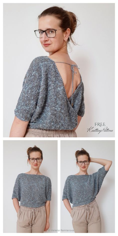 Knit Top Pattern Free, Free Knitting Patterns For Women, Summer Knitting Patterns, Summer Top Pattern, Knit Top Patterns, Summer Knit Tops, Womens Knitting Patterns, Free Knitting Patterns, How To Purl Knit