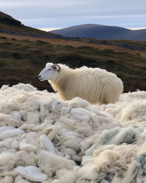 Sheep Products, Wool Aesthetic, Sheep Icon, Zine Project, Nordic Interiors, Wool Sneakers, Farm Store, Merino Sheep, Hair White