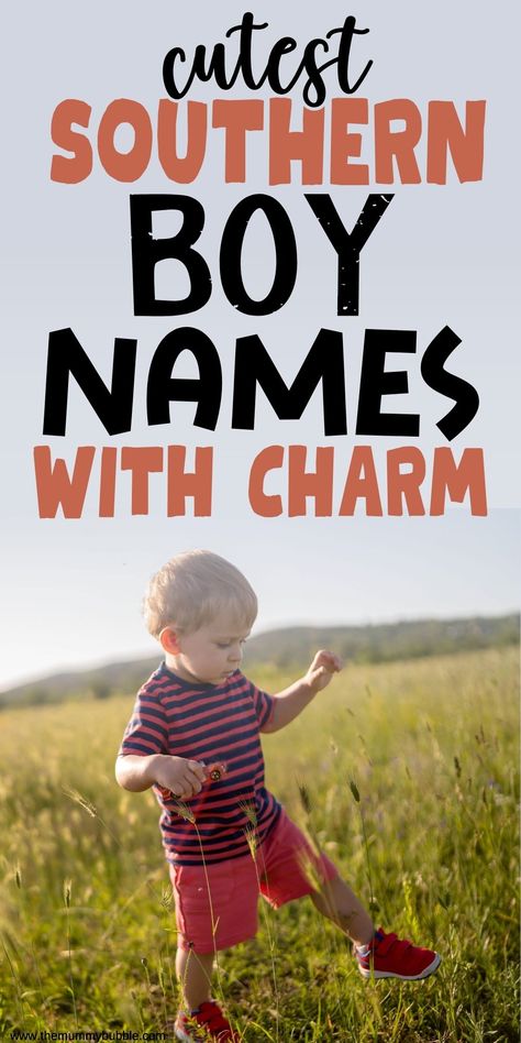 Unique southern baby boy names plus meanings. A list of over 150 strong and cool southern names for boys. Biys Names, Southern Names For Boys, Southern Baby Boy Names, Best Male Names, Southern Boy Names, Country Boy Names, Southern Names, Baby Boy Name List, Country Baby Names