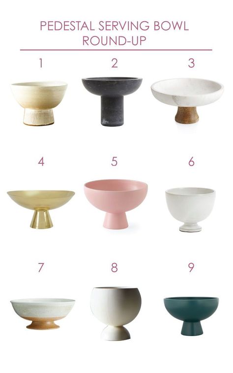 The perfect styling piece I am currently coveting is the pedestal bowl. It is absolutely perfect on the center of the kitchen table, as a decorative object on a coffee table, on your open kitchen shelving or styled on a built it. #PedestalBowl #ModernKitchen #ModernOrganization #KitchenStorage Open Kitchen Shelving, Pedestal Bowls, Kitchen Shelving, Cake Pedestal, Modern Organization, Modern Bowl, Open Kitchen Shelves, Pedestal Bowl, Ceramic Ideas