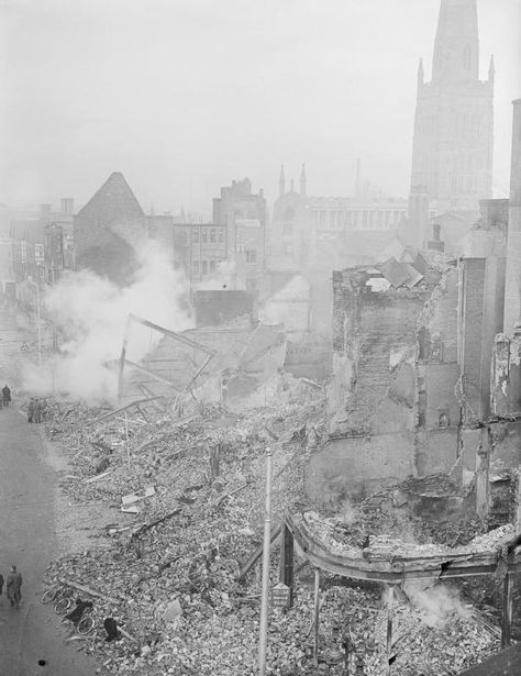 THE BLITZ, 1940 - 1941 | Imperial War Museums Black And White House, Coventry Blitz, Ww1 Battles, 1930s Germany, Ww1 Battlefield, Coventry England, London Blitz, Coventry Cathedral, Ww2 Bomb