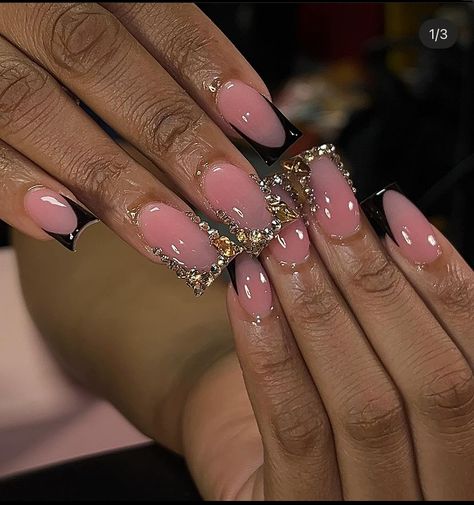 Acrylic Toe Nails, Hard Nails, Colored Acrylic Nails, Girly Acrylic Nails, French Tip Acrylic Nails, Cute Acrylic Nail Designs, Dope Nail Designs, French Acrylic Nails, Short Square Acrylic Nails