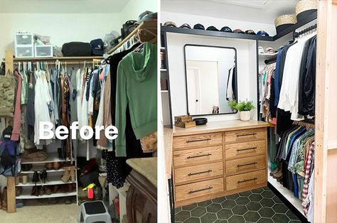 Instagram Account Showcases How Good Design Can Transform A Space And Here Are 30 Of The Best Before & After Pics (New Pics) Declutter Living Room, Room Declutter, Before After Design, Before And After Room, Decluttered Home, Closet Declutter, Staging Business, Declutter Closet, Cool Interior