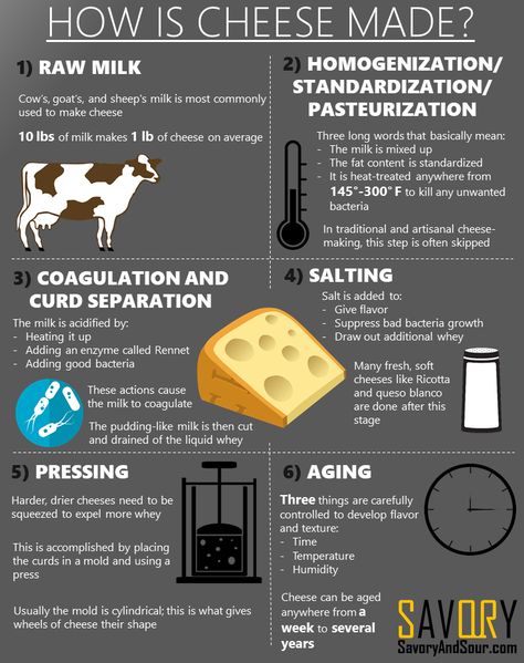 Cheese Guide, Different Types Of Cheese, Cheese Infographic, Cheese Making Equipment, Queso Blanco Recipe, Food Technologist, Roquefort Cheese, Cheese Making Process, Culinary Lessons