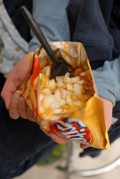 The Original Frito Pie | BoulderLocavore.com Frito Pie, Campfire Food, Chili Cheese, Campfire Cooking, Santa Fe New Mexico, Camp Cooking, American Southwest, Camping Ideas, Camping Food