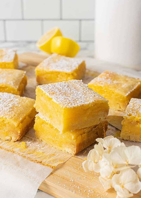 Luscious Lemon Bars - The Scran Line Scran Line, The Scran Line, Easy Lemon Bars, Bar Treats, Lemon Bars Easy, Desserts Bars, Blondies Brownies, Weekly Dinner, Dessert Board