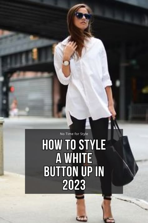 White Linen Shirt Styling, White Blouse Black Leggings Outfit, White Shirt With Leggings Outfit, Leggings White Button Down, How To Dress A White Shirt, Large White Shirt Outfit, White Shirt Inspo Women, Over Sized White Shirt Outfits Casual, White Long Shirt Outfit Women