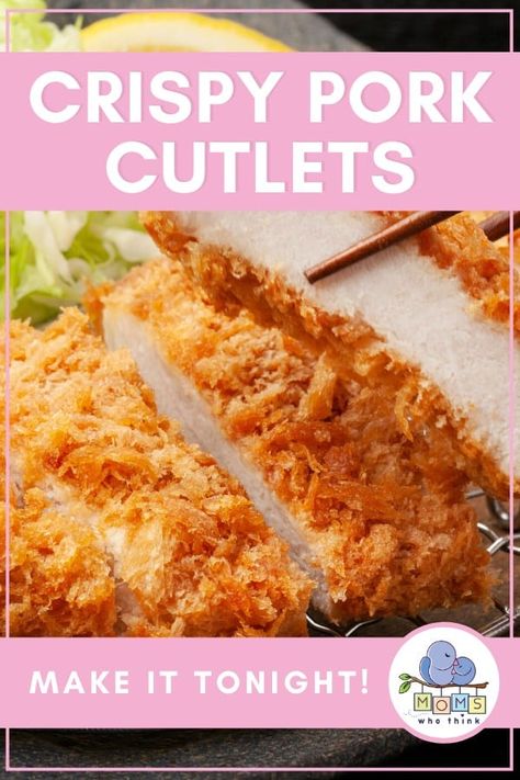 Your Family Will Love This Crispy Pork Cutlets Recipe | Moms Who Think Baked Pork Cutlets, Pork Cutlets Recipe, Pork Cutlet Recipes, Best Pork Recipe, Pork Cutlet, Cutlets Recipes, Source Of Protein, Pork Cutlets, How To Cook Pork