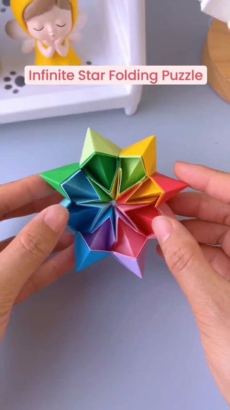 Paper Craft Ideas | Transform a simple square paper into a mesmerizing bending puzzle! In this video, we'll guide you through each step, from folding and… | Instagram Paper Folding Crafts, Crafts Origami, Origami For Beginners, Activities Ideas, Paper Craft Ideas, Christmas Decorations Diy Outdoor, Paper Crafts Origami, Book Art Diy, Square Paper