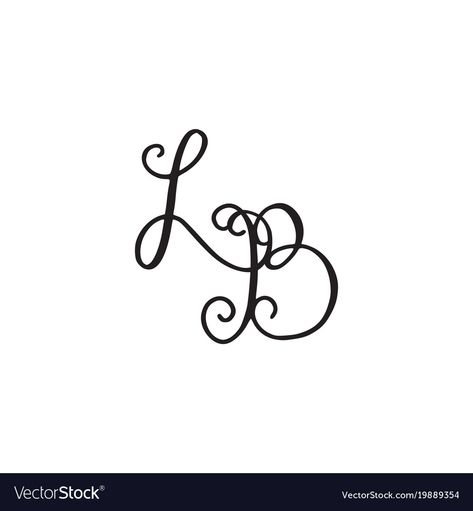 Lb Tattoo, Lb Logo, Cute Photography, Tattoo Idea, Love Words, Infinity Tattoo, Handwriting, Adobe Illustrator, White Background