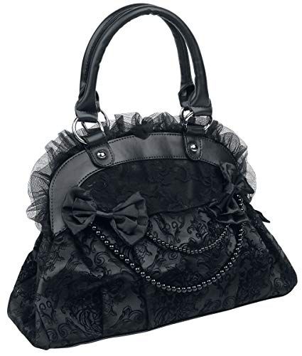 Lost Queen Reinvention Victorian Gothic Handbag Flocked Skulls with Bows and Lace Bag Purse Vampire Goth Fashion, Dark Dollette, Victorian Goth Fashion, Gothic Xmas, Fashion Trend 2024, Goth Purse, Gothic Purse, Monster High Oc, Goth Doll