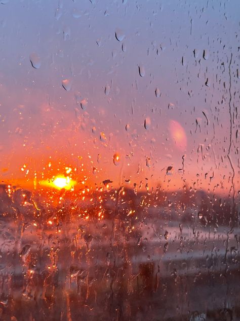 Sun, red, sunset, city, rain Rain With Sun Aesthetic, Raining With Sun, Sun And Rain Aesthetic, Rainy Sunset Aesthetic, Sun After Rain Aesthetic, Rain Sunset Aesthetic, Light Rain Aesthetic, Sunny Rain Aesthetic, Sun Day Aesthetic