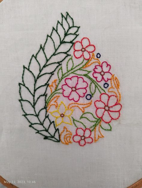 #handembroidery #backstitch Hand Embroidery Back Stitch, Embroidery Back Stitch, Backstitch Embroidery, Bride Dress Simple, Hand Tattoos For Guys, Baby Embroidery, Back Stitch, Embroidery Dress, Hand Embroidery Designs