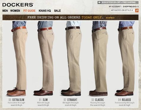 dockers-mens How To Style Khaki Pants Men, Khaki Pants Outfit Men Formal, Mens Khaki Pants Outfit, Khaki Pants Outfit Men, Mens Dress Shoes Guide, Seluar Slack, Mens Business Casual Outfits, Herren Style, Formal Men Outfit