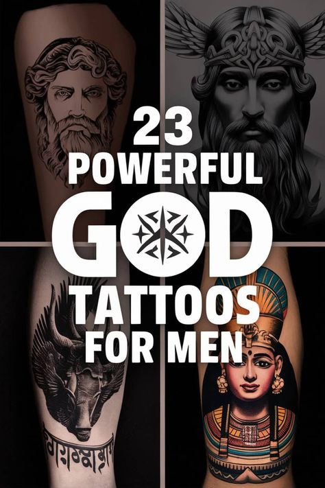 Cultural Fusion: 23 Male God Tattoo Ideas from World Mythologies Genghis Khan Tattoo, Egyptian Tattoos Men, Tecun Uman Tattoo, God Tattoo Ideas For Men, Best Tattoos For Men Ideas Unique, Greek Tattoo Ideas For Men, Tattoo Greek Gods, Greek Mythology Tattoos Men, Egyptian Gods Tattoo