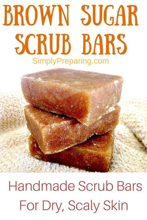 Sugar Scrub Bars, Body Scrub Homemade Recipes, Scrub Bars, Diy Sugar Scrub Recipe, Easy Soap Recipes, Diy Soap Recipe, Brown Sugar Scrub, Handmade Soap Recipes, Body Scrub Recipe