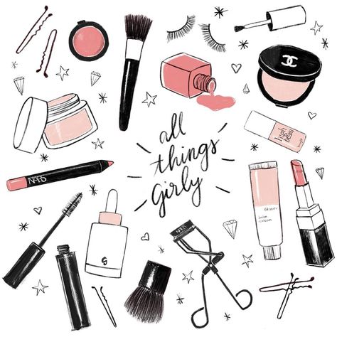 Maja Tomljanovic, Comfy Room, Quotes Illustration, Makeup Logo Design, All Things Girly, Makeup Artistic, Makeup Wallpapers, Play Pretend, Makeup Logo