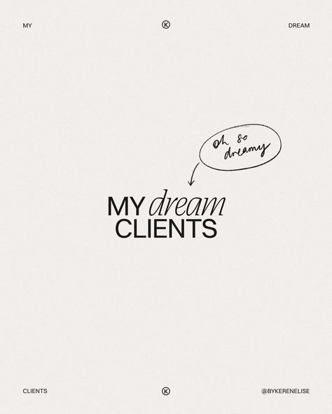 Let's talk Dream Clients 🖤 Like it's SO much more than are you a wellness brand! *duh* Dream clients are ones that make the project a literal delight. You know the communication flows, feedback is SO spot on I could have written it myself. And the whole time you vibe, and when it's done it's so sad you won't get to chat every day! For me - THAT is a dream client. What type of business you are in doesn't matter as much as being aligned! Think we'd vibe? I have a few spots left for 2024 - if... Story Insta, Dream Clients, Dream Client, Doesn't Matter, What Type, Let's Talk, The Project, A Dream, Communication