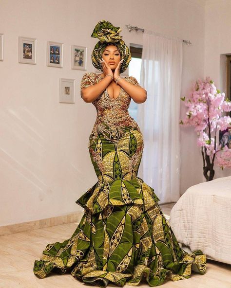 African wedding dress ankara