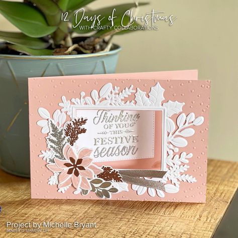 Stampin Up Merriest Moments, Merriest Moments, Count Down To Christmas, Bride Card, Days To Christmas, Appreciation Cards, Cardmaking And Papercraft, Frame Card, Card Organizer