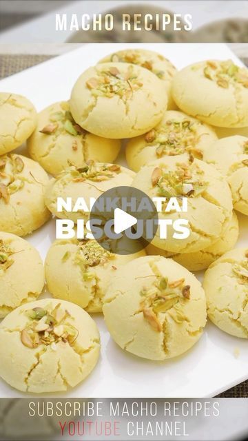 MACHO RECIPES on Instagram: "Nankhatai Recipe | Melt in Your Mouth Eggless Indian Cookies | Diwali Special
Watch Recipe Video on Macho Recipes YouTube channel 
#nankhatai #egglesscookies #nankhataicookies 
Subscribe to Macho Recipes and Hit the Bell Icon For the Latest Video Updates 
Nankhatai Recipe | Melt-in-Your-Mouth Eggless  Indian Cookies | Diwali Special | न अंडा |  Indian Festive Treats

Nankhatai is a traditional Indian cookie that is delightfully rich and crumbly, making it a beloved treat across the subcontinent. Made with a few simple ingredients like flour, sugar, ghee (clarified butter), and a hint of cardamom, these cookies are often garnished with nuts for added flavor and texture.

The preparation is quick and straightforward, making Nankhatai a popular choice for festive Nankhatai Recipe, Nan Khatai, Indian Cookies, Eggless Cookies, Butter Cookie Recipe, Diwali Special, Butter Cookies Recipe, Bell Icon, Butter Cookie