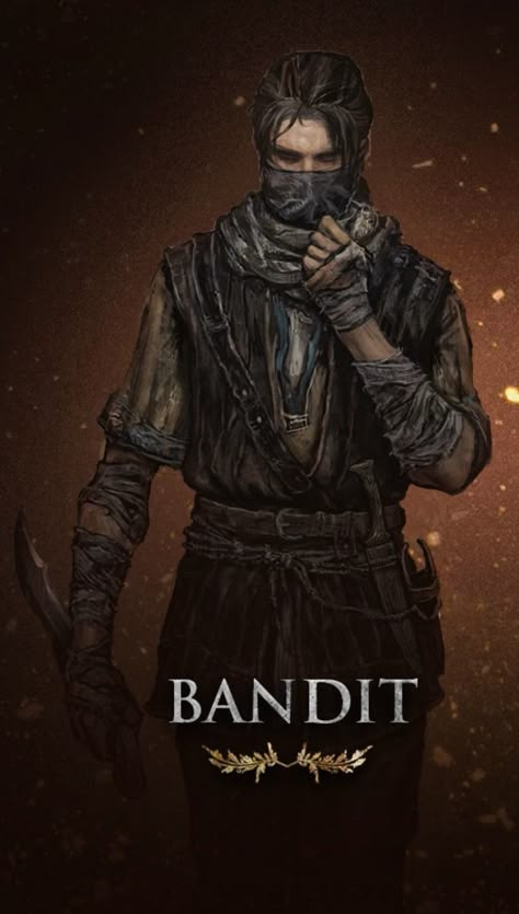 Elden Ring Outfits, Dnd Bandit, Bandit Character Design, Eldin Ring, Rogue Character, The Elden Ring, Elder Ring, Blades In The Dark, Ninja Art