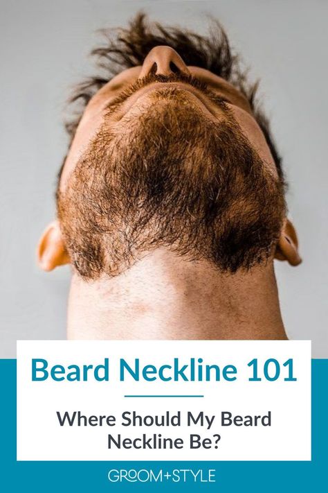 Beard Collar 101 |  Groom+Style Men’s Beard Trim, How To Line Up Your Beard, Beard Neckline Guide, How To Trim Beard Men, How To Trim Beard, Trim Beard Neckline, Beard Trimming Tips, Hairstyle With Beard, Cool Beard Styles