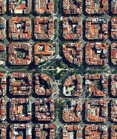 Civilization in Perspective: Capturing the World From Above,Barcelona, Spain. Image Courtesy of Daily Overview. © Satellite images 2016, DigitalGlobe, Inc City From Above, Aerial Photograph, Satellite Image, Drone Photos, Aerial Photo, Urban Area, Birds Eye View, Urban Planning, Aerial Photography