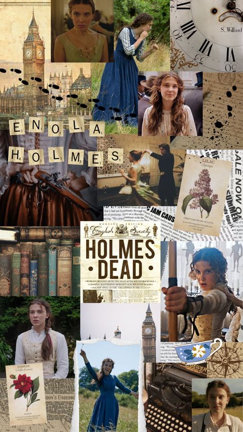 Enola Holmes Astethic, Enola Holmes Wallpaper Laptop, Enola Holmes Books, Enola Holmes Collage, Enola Holmes Aesthetic Pictures, Ebola Holmes Wallpaper, Elona Holmes Wallpaper, Ebola Holmes Quotes, Elona Holmes Aestetic