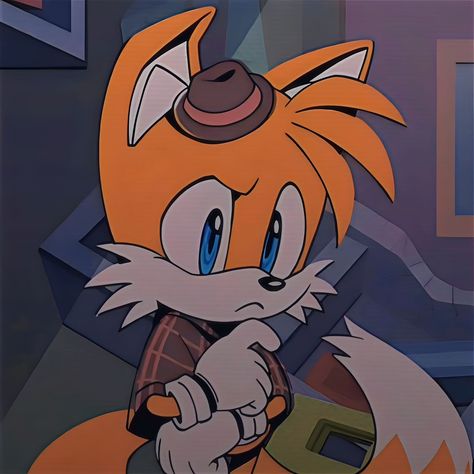 Tails Pfp Aesthetic, Tails Sonic Icon, Human Tails, Tails Pfp, Tails Icons, Sonic Pfps, Sonic Aesthetic, Tails Doll, Sonic Prime