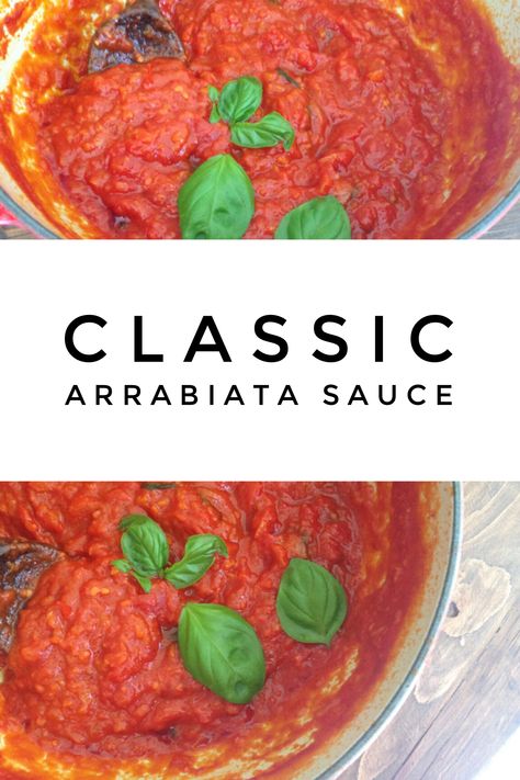 Arriabata Sauce, Arribita Sauce Recipe, Homemade Arrabiata Sauce, Passata Recipes, Ina Garten Arrabiata Sauce, Arabiatta Sauce Recipe, Arrabbiata Sauce Recipe, Arabiatta Sauce Pasta, Arriabata Pasta