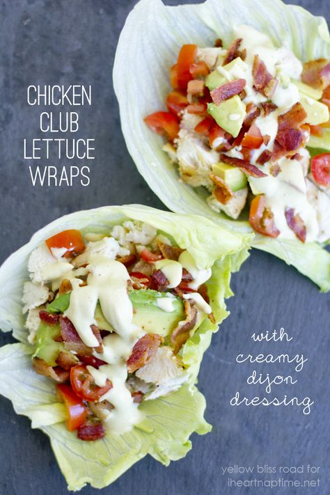 Chicken Club Lettuce Wraps I Heart Nap Time | I Heart Nap Time - Easy recipes, DIY crafts, Homemaking Chicken Club Lettuce Wraps, Food Definition, Chicken Club, I Heart Naptime, Think Food, Lettuce Wraps, Nap Time, Couscous, Cobbler