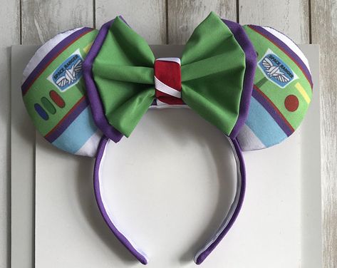 Buzz Lightyear Ears Disney Parks Outfits, Buzz Lightyear Party, Buzz Lightyear Birthday, Disney Jessie, Disney Store Toys, Mickey Mouse Pins, Toy Story Theme, Disney Bows, Disney Mickey Ears